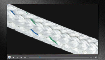 双层多股编织超高分子量聚乙烯绳索